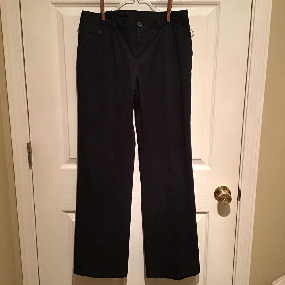 Banana Republic Martin Fit black slacks size 4